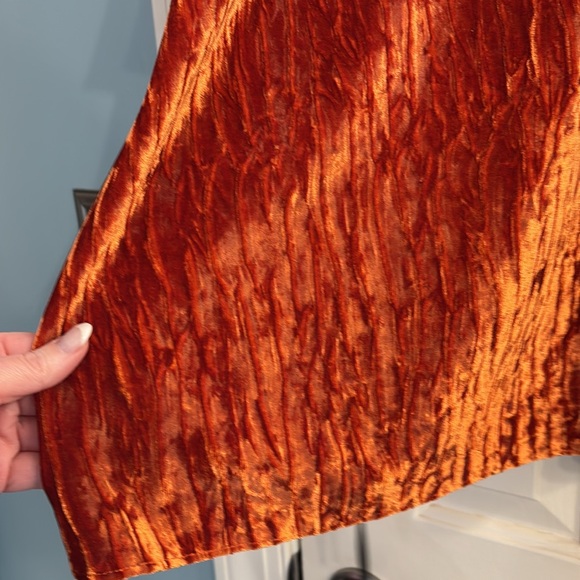 Topshop balloon sleeve velvet mini dress size 8
terracotta. - Picture 4 of 6